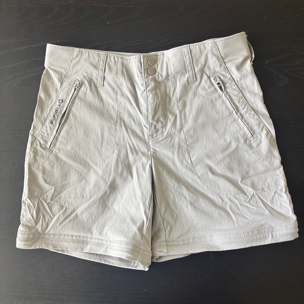 Merrill Belay Women’s Selectwick Shorts Hiking Walking Outdoors Size 4 Tan Khaki